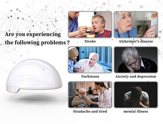 810nm Near Infrared Led Light Photobiomodulation Helmet For Brain Treatment