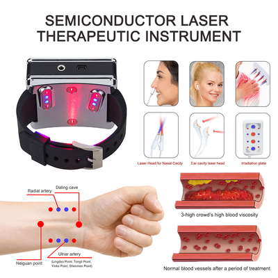 Portable Suyzeko Laser Hypertension Watch Photon Light Physical Therapy 650nm